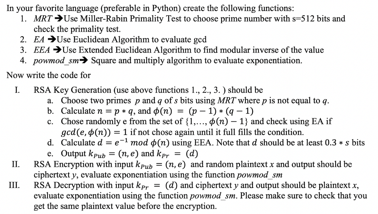 In your favorite language (preferable in Python) | Chegg.com