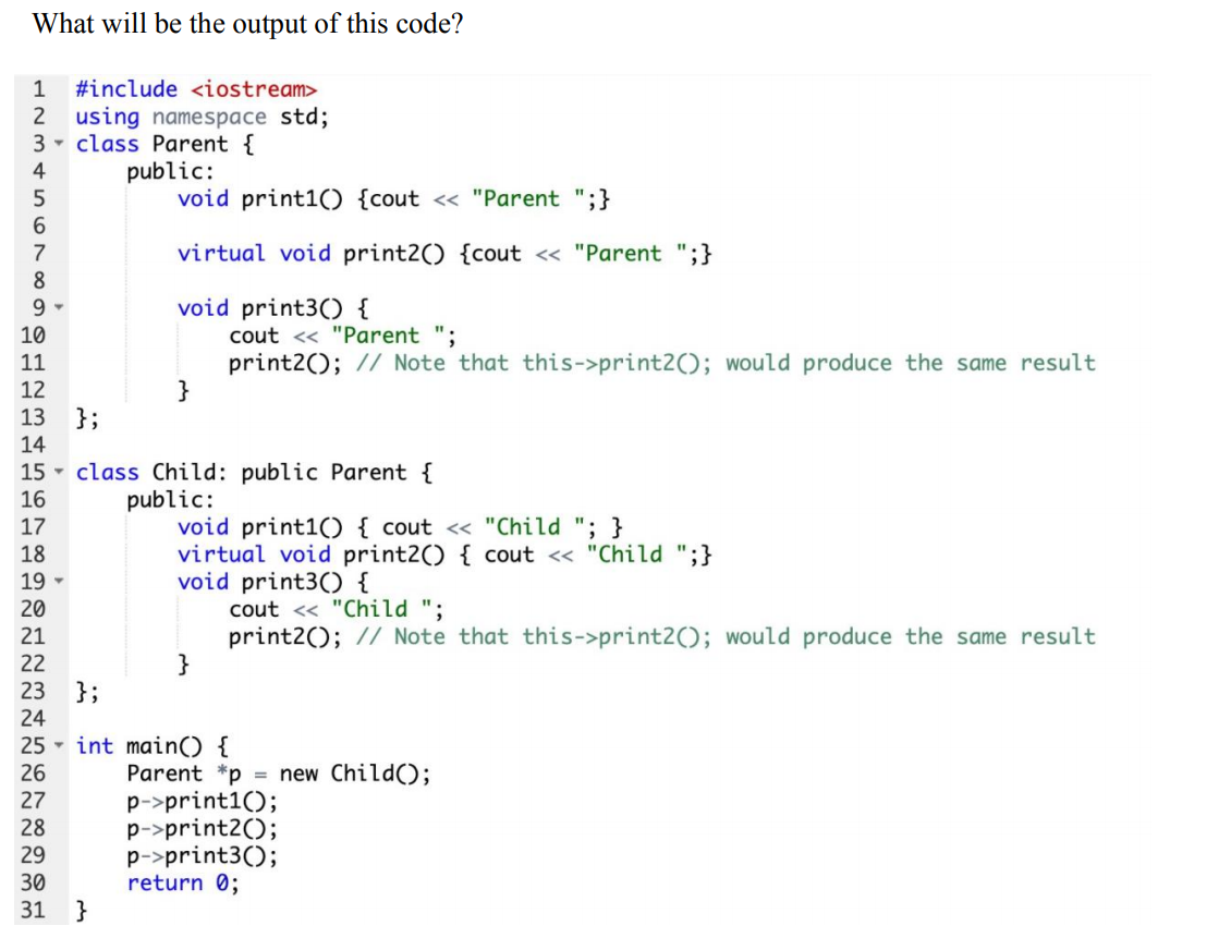 Solved What will be the output of this code? 1 #include | Chegg.com