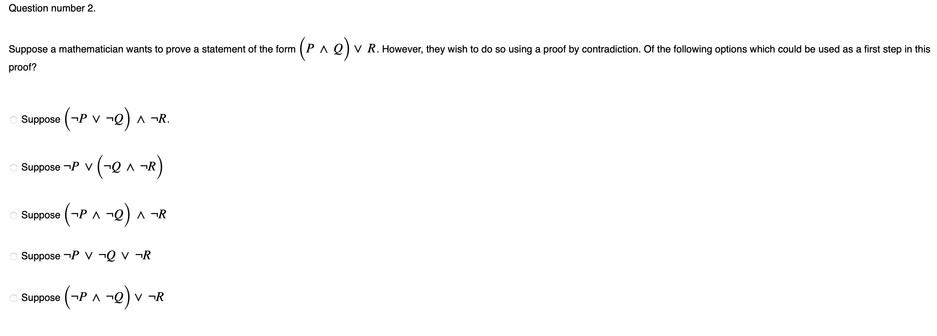Solved An outline for a proof of an implication P⇒Q is | Chegg.com