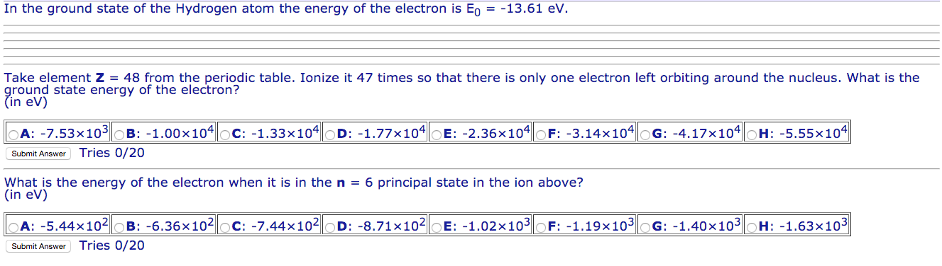 Solved In The Ground State Of The Hydrogen Atom The Energy | Chegg.com