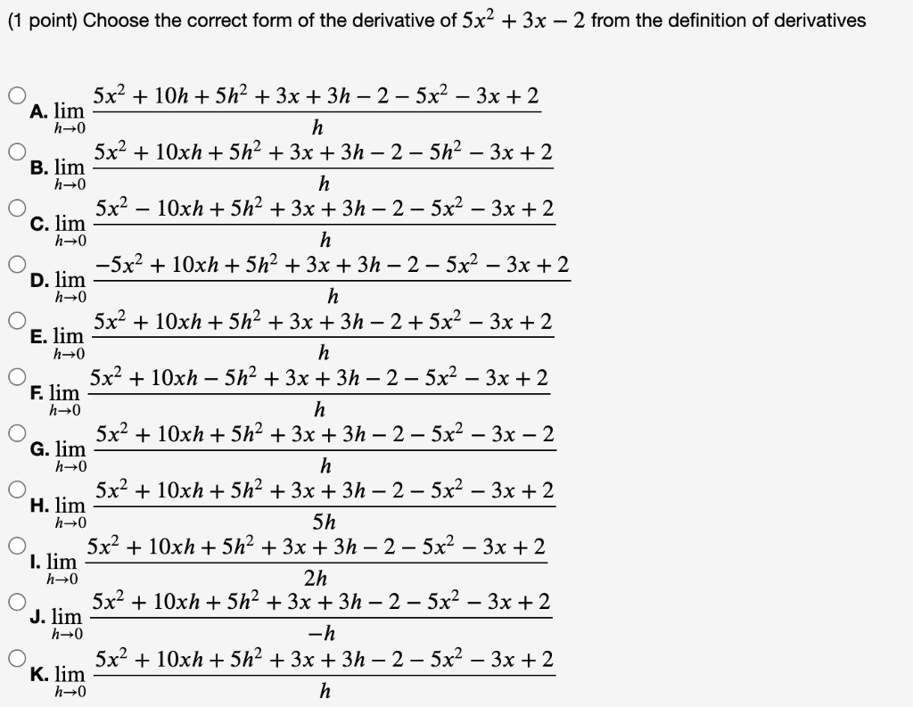 solved-choose-the-correct-form-of-the-derivative-of-chegg