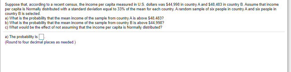 Solved Suppose That, According To A Recent Census, The | Chegg.com