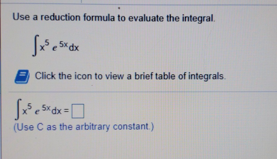 Solved Use a reduction formula to evaluate the integral. 1) | Chegg.com