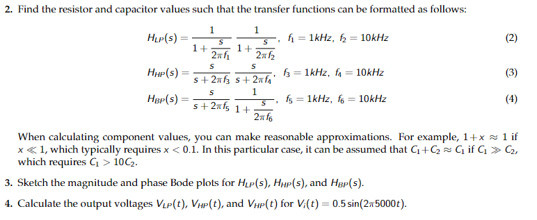 Solved Please do ALL PARTS (1,2,3, and 4) for EACH | Chegg.com