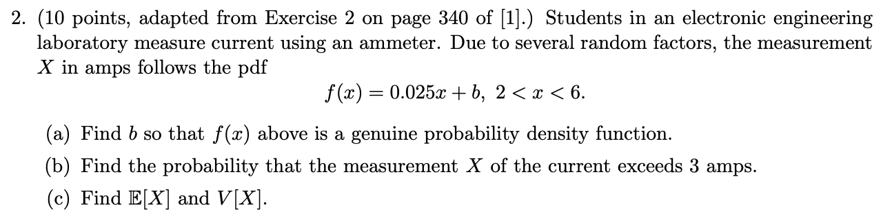 Solved (10 points, adapted from Exercise 2 on page 340 of | Chegg.com