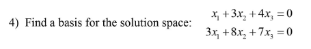 Solved Find a basis for the solution | Chegg.com