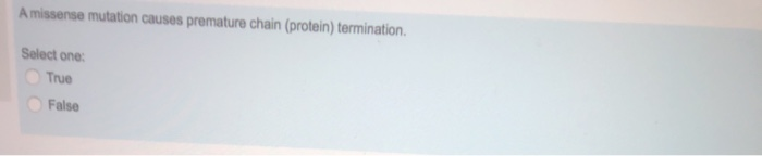 Solved What type of mutation is most likely to be | Chegg.com