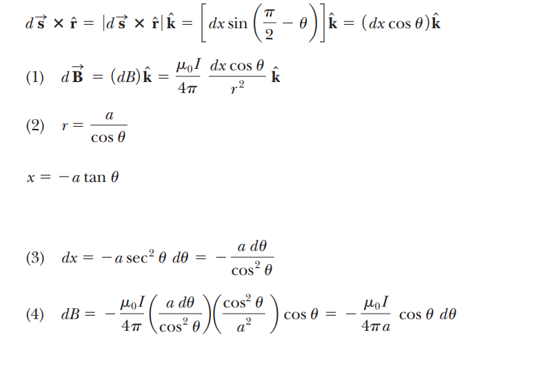 Solved a 0 Example 30.1 Magnetic Field Surrounding a Thin, | Chegg.com