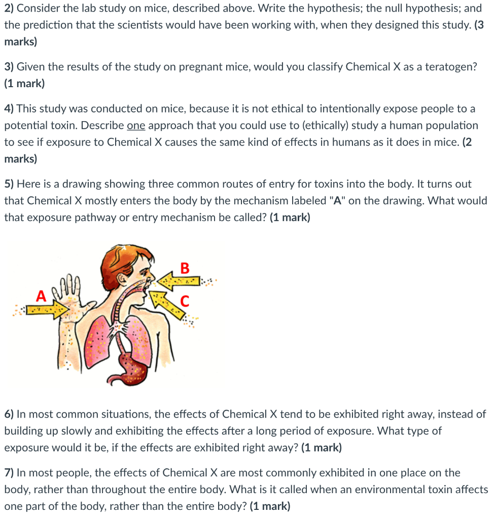 Solved SCENARIO Chemical X is found in many surprising
