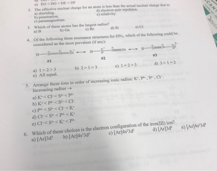 the effective nuclear charge of 3s electron in mg atom is