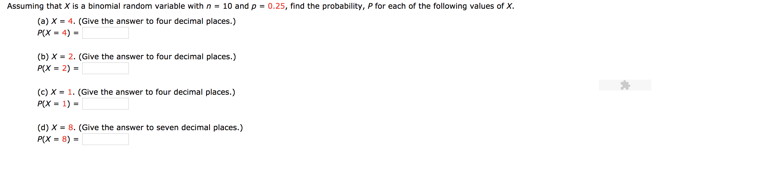 Solved Assuming that X is a binomial random variable with n | Chegg.com