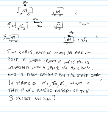 Solved M. М. 3 C ہے کہ V. M M Mo Ma • V2 + Two Carts, Each 