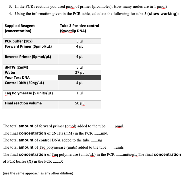 solved-3-in-the-pcr-reactions-you-used-pmol-of-primer-chegg