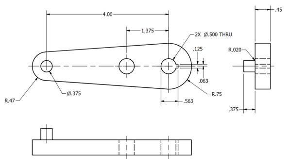Solved This actuating link is a part of a hand-powered press | Chegg.com