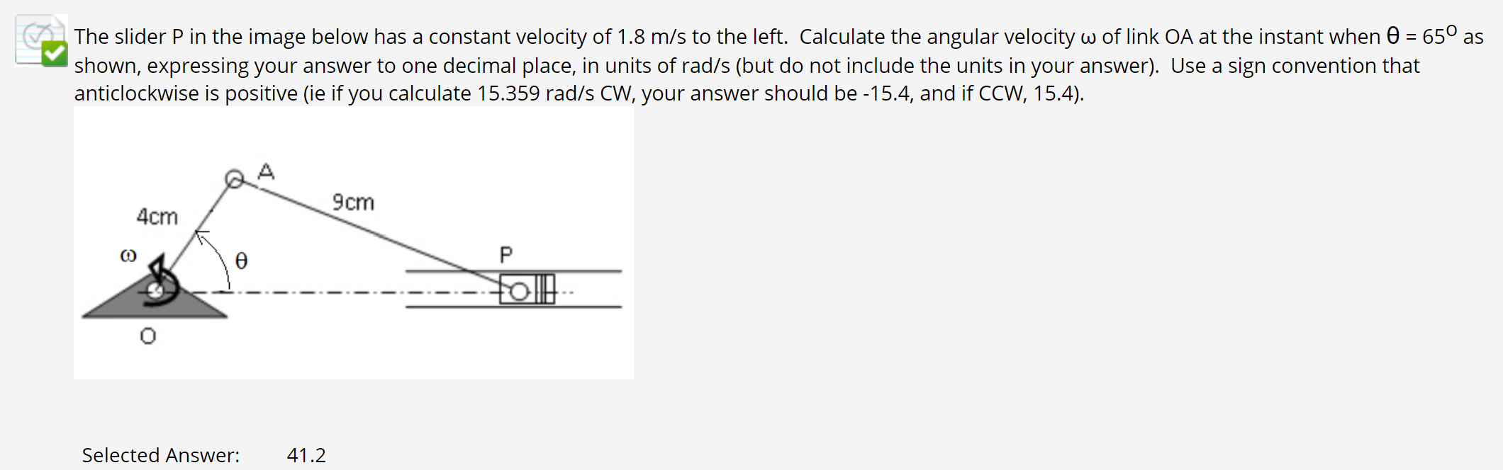 Solved The slider P in the image below has a constant