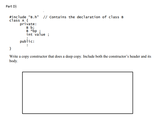 Solved Part C) Consider the following declaration and | Chegg.com