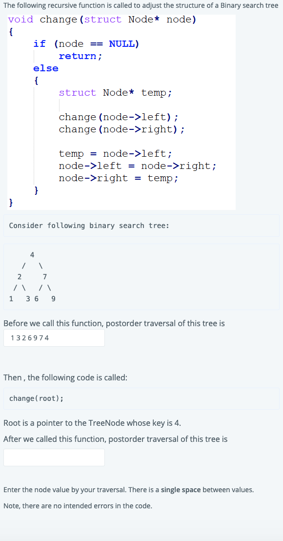 Solved The following recursive function is called to adjust | Chegg.com