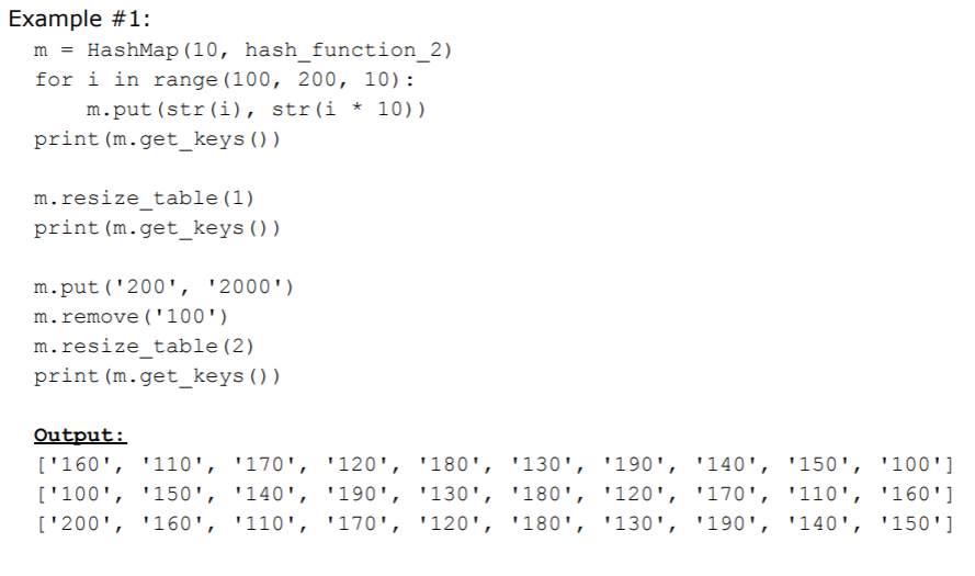 Solved I need help writing functions to implement a Hash Map | Chegg.com
