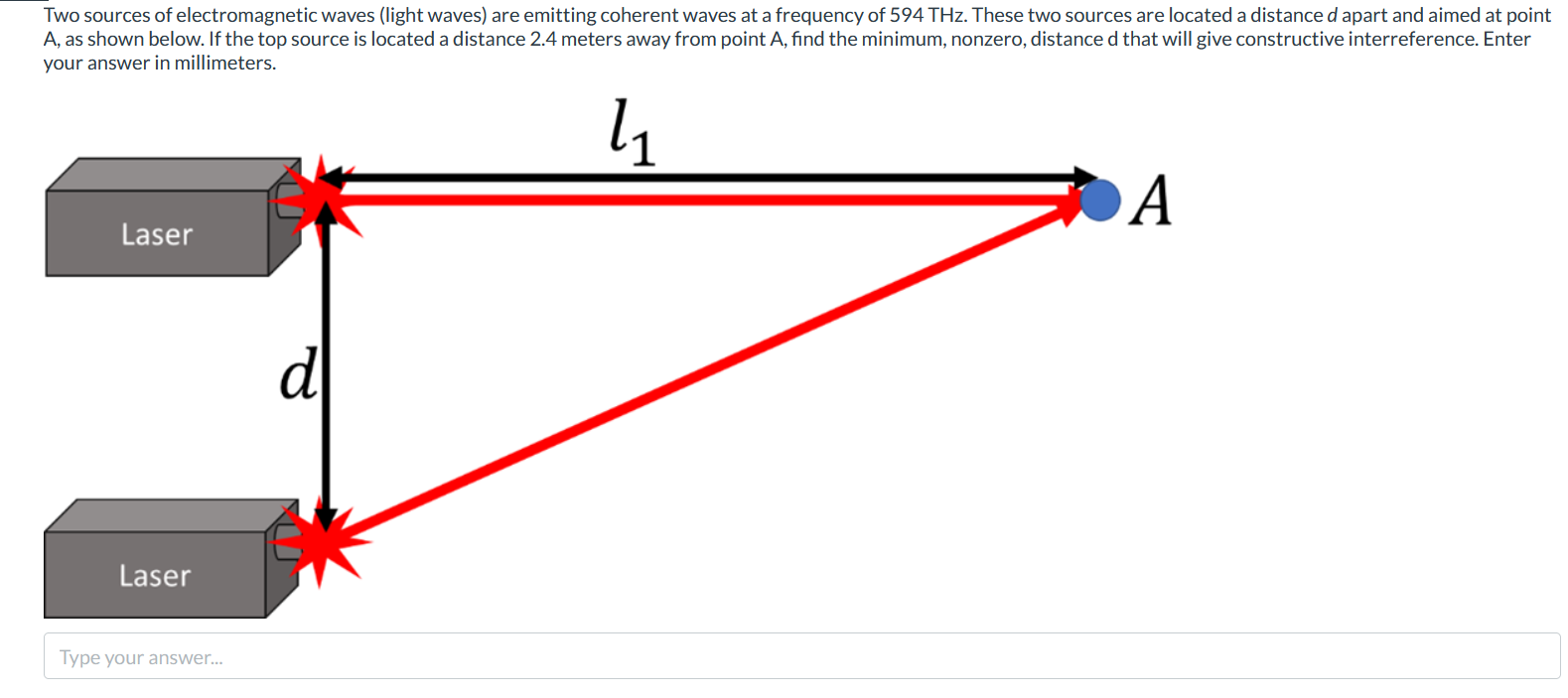 in case of light waves from two coherent sources s1 and s2