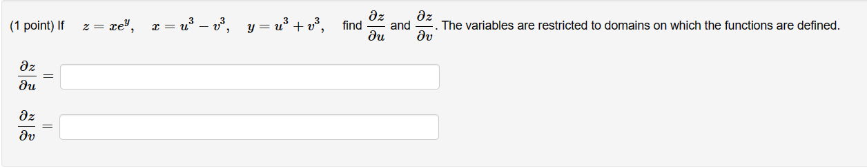 solved-1-point-if-z-xey-x-u3-v3-y-u3-v3-find-u-z-and-chegg