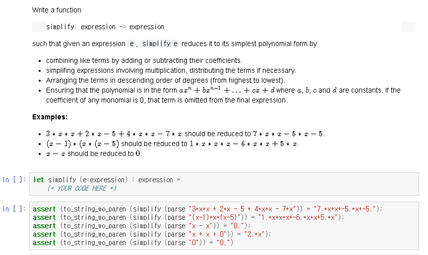 Solved simplify: expression → expression such that given an | Chegg.com