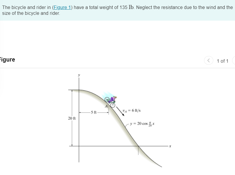 Solved The Bicycle And Rider In Figure 1 Have A Total 