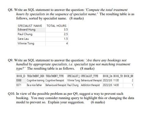 Solved Part 3 Answer Q6-Q10 with reference to the | Chegg.com