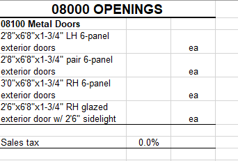 Openings Metal Doors 28 X6 8 X1 3 4 Lh Chegg Com