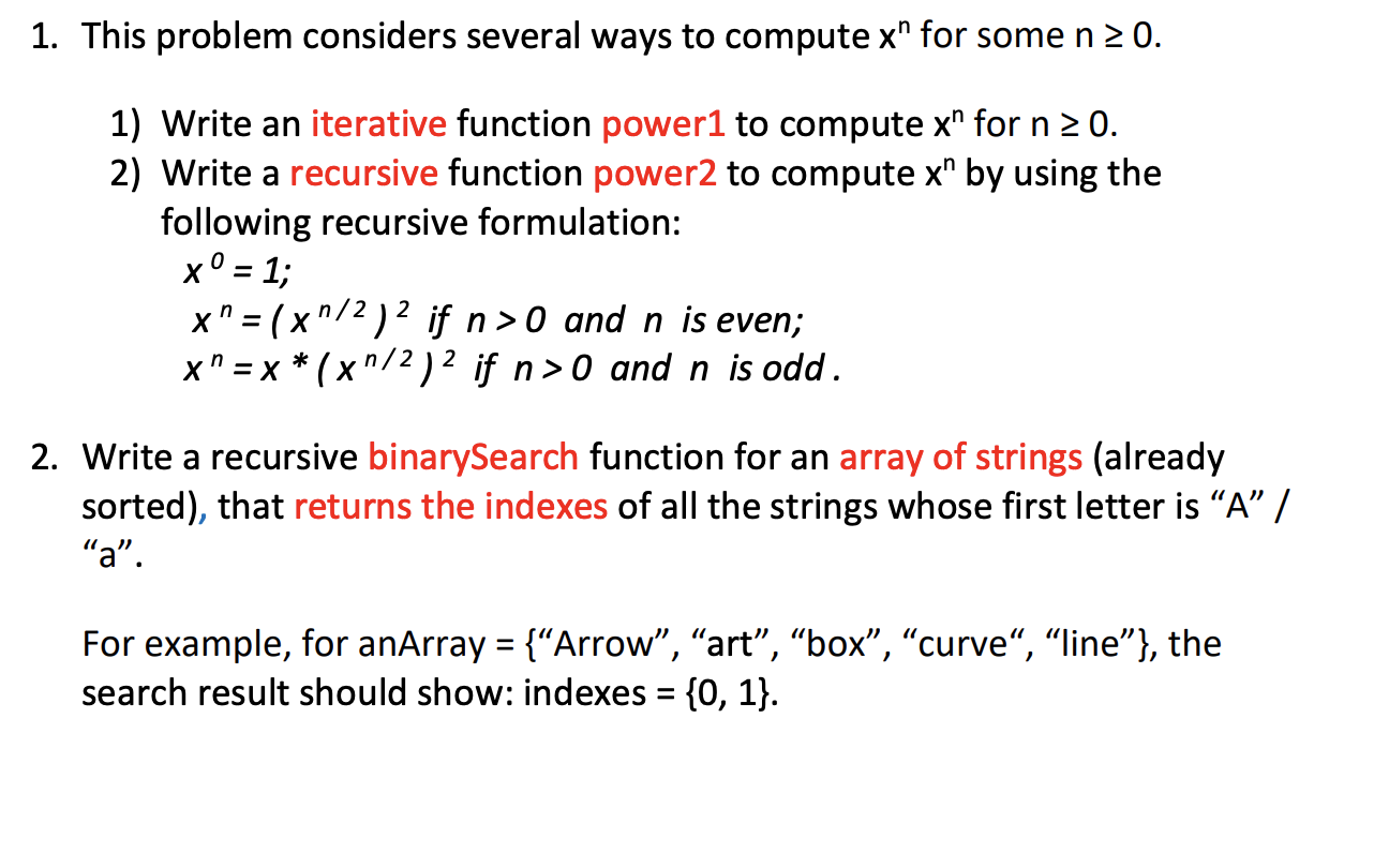 Solved create all functions and the main() in one single | Chegg.com