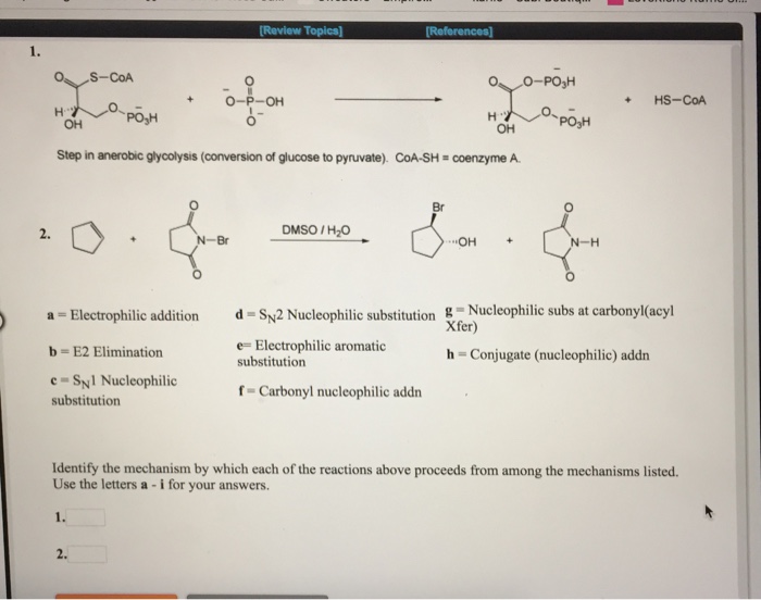 Solved Review Topics] S-COA +0-P-OH +HS-CoA Step in anerobic | Chegg.com