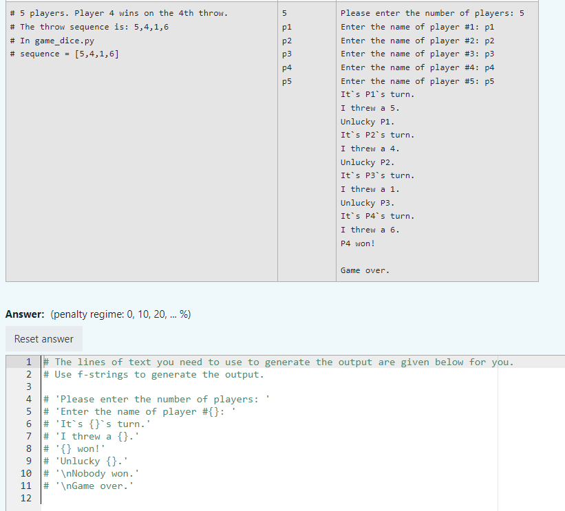 Answer: (penalty regime: \( 0,10,20, \ldots \% \) )