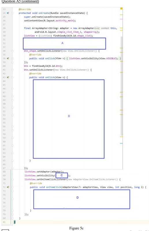 Solved Question A5 Write a mobile application using Java | Chegg.com