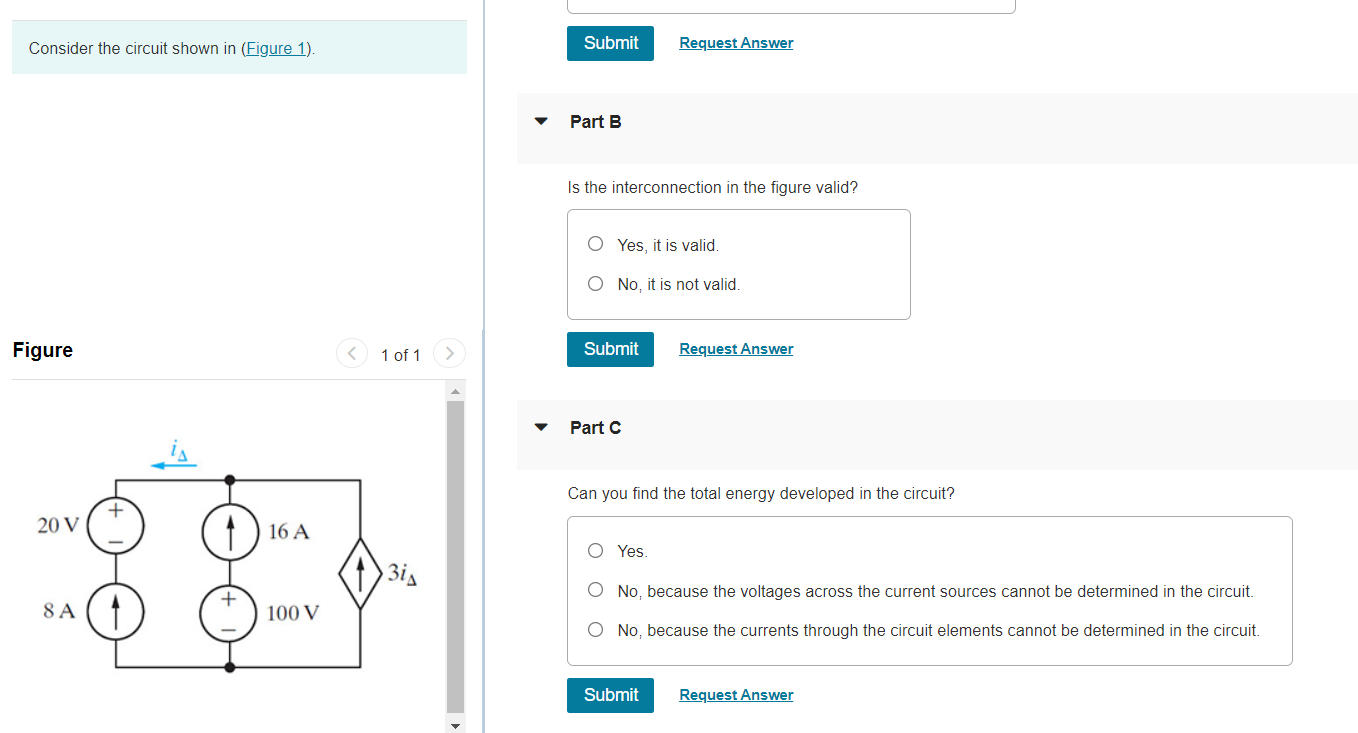 Solved Consider the circuit shown in (Figure 1). Part A | Chegg.com