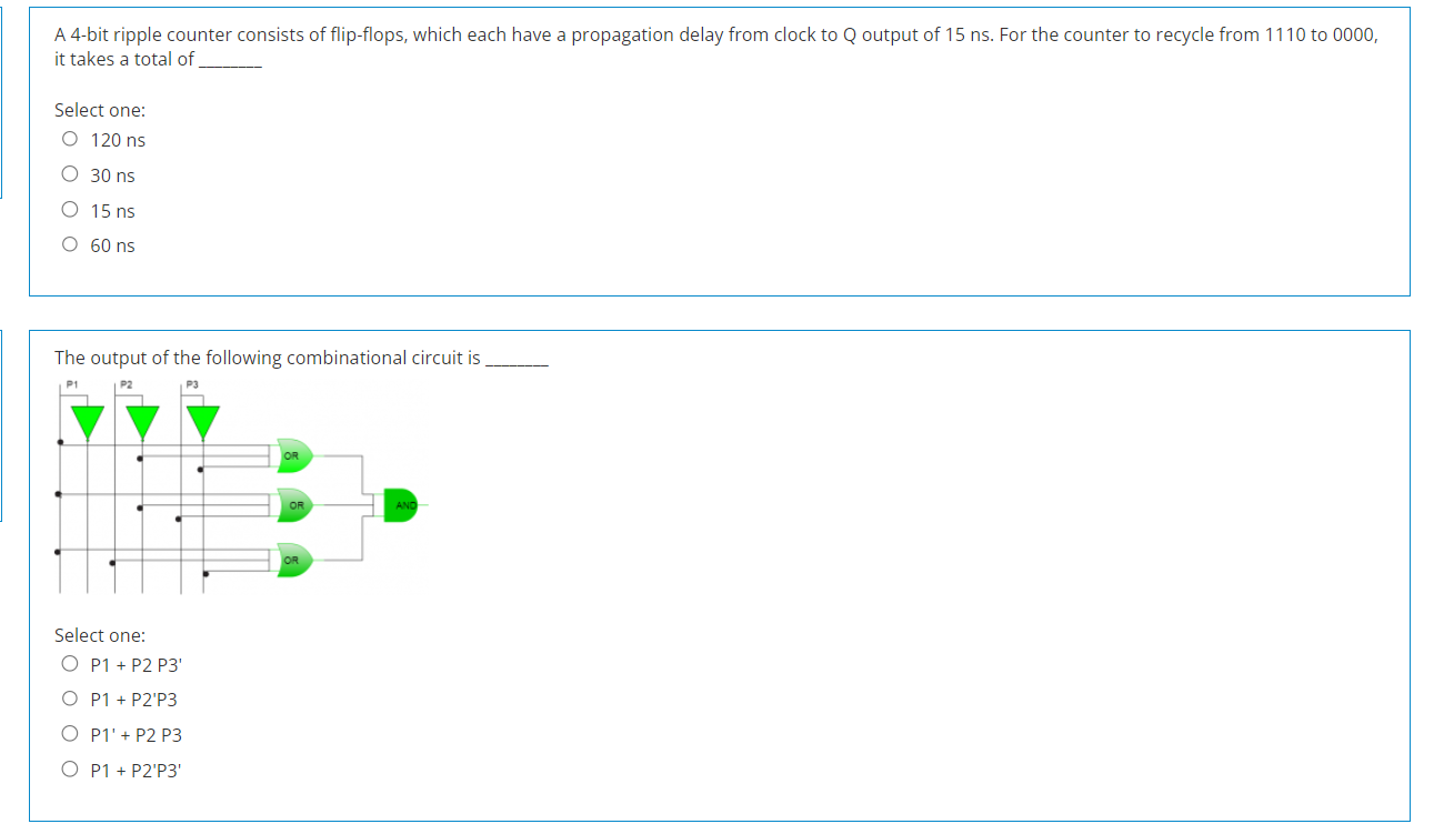 Solved A 4-bit ripple counter consists of flip-flops, which | Chegg.com