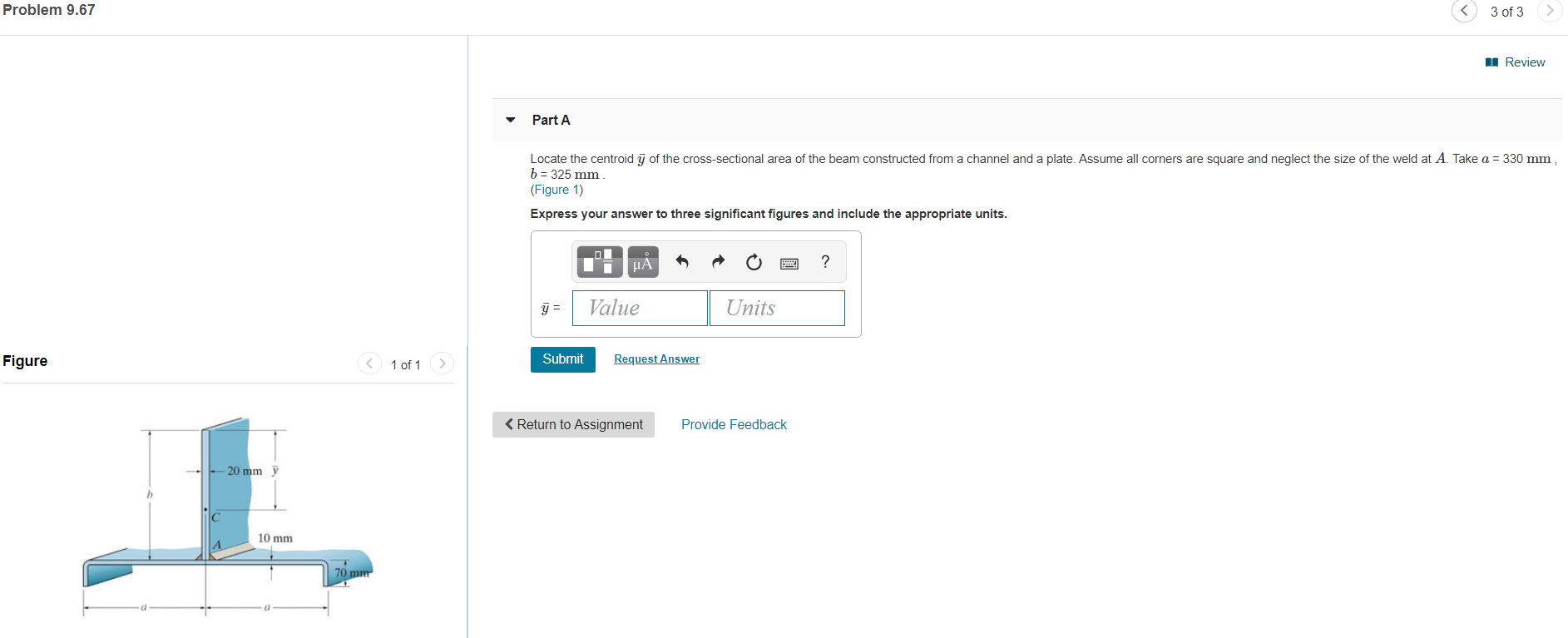 Solved Problem 9.67 > 3 of 3 Review Part A of the | Chegg.com