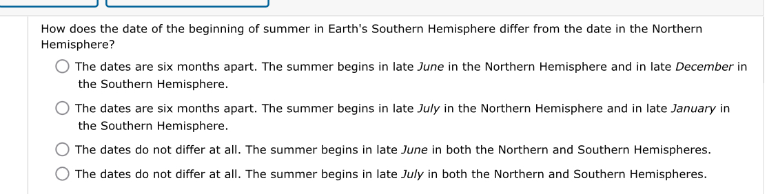 which date marks the beginning of spring in the southern hemisphere