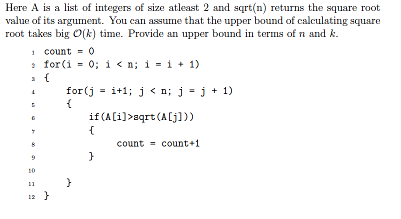 Solved Here A Is A List Of Integers Of Size Atleast 2 And Chegg Com