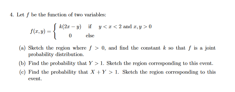 Solved 4. Let f be the function of two variables: | Chegg.com