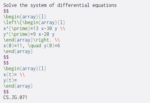 Solved Solve the system of differential equations $$ | Chegg.com