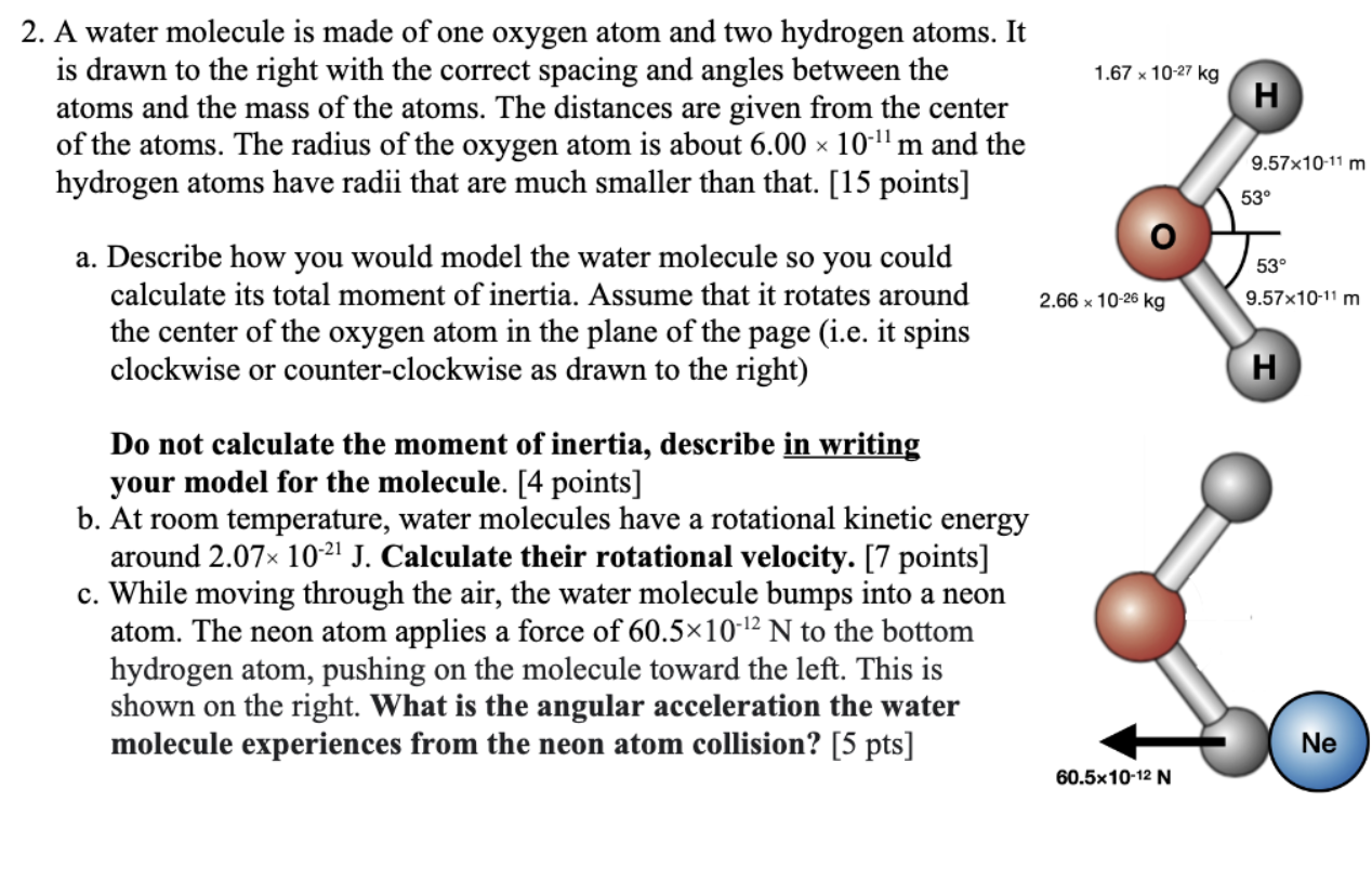 water molecule words experiment