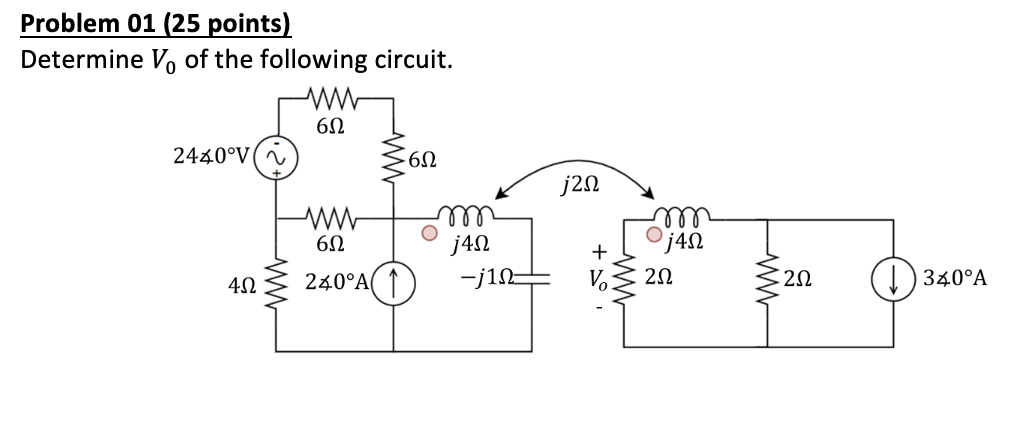 Solved Problem 01 (25 points) Determine Ve of the following | Chegg.com