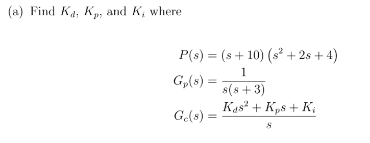 Solved Control theory: For each of the plants shown above, | Chegg.com