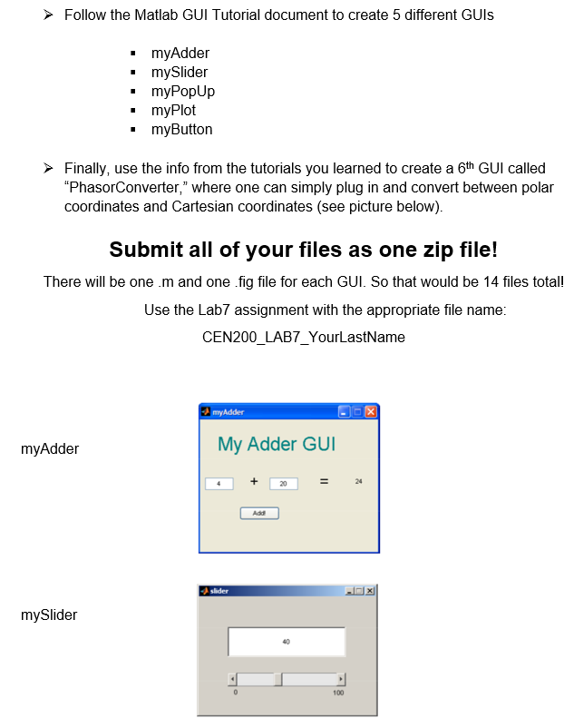 Follow the Matlab GUI Tutorial document to create 5 | Chegg.com