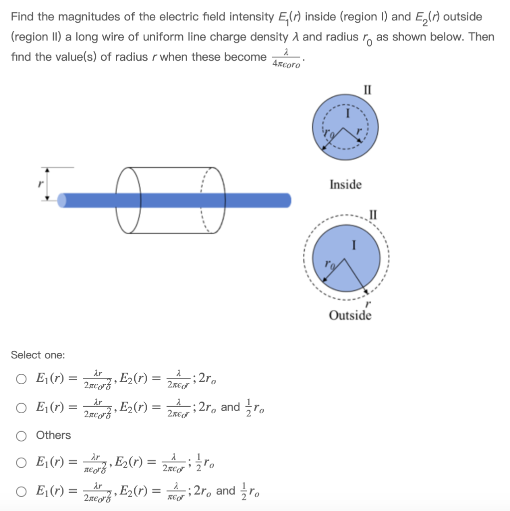 Solved Find the magnitudes of the electric field intensity | Chegg.com