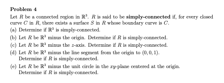 Solved Answers: (a) simply-connected (b) | Chegg.com