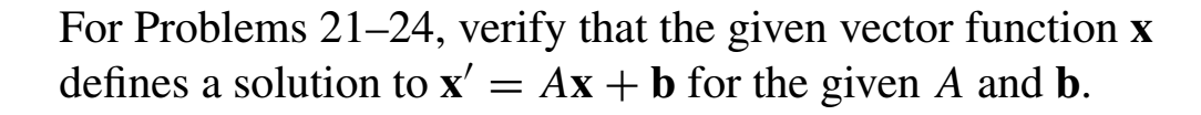 Solved For Problems 21−24, verify that the given vector | Chegg.com
