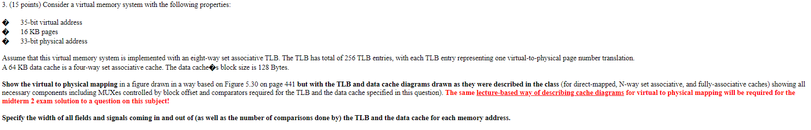 Solved 15 ï Points ï Consider A Virtual Memory System With Chegg Solved 15 ï Points ï Consider A Virtual Memory System With Chegg