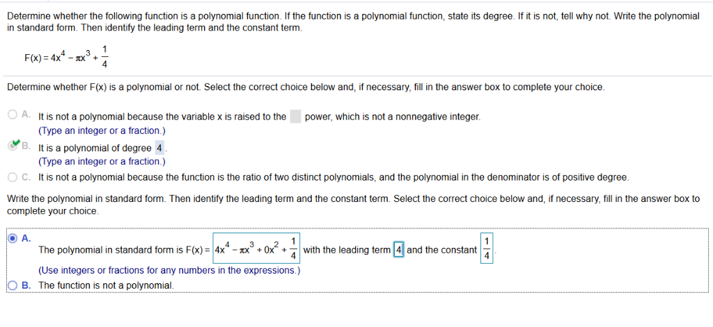 Solved Determine whether the following function is a | Chegg.com