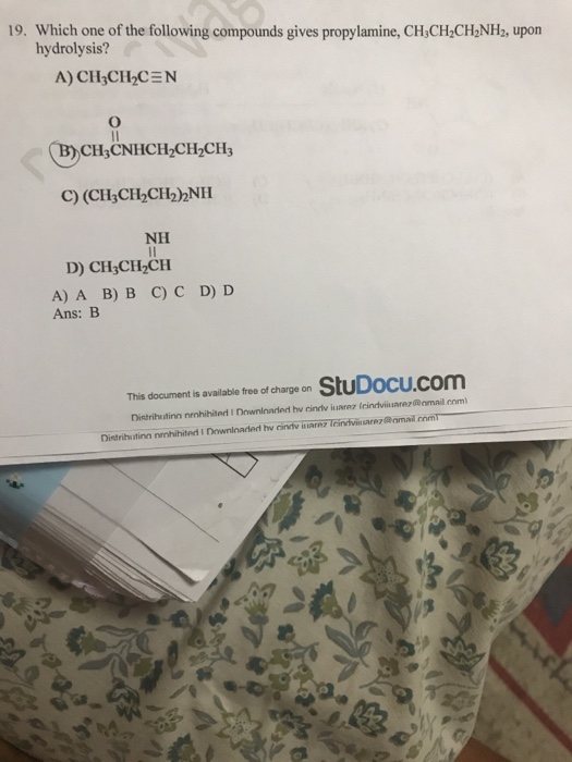 Solved 19. Which one of the following compounds gives | Chegg.com