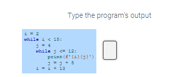 Solved Type the program's output | Chegg.com
